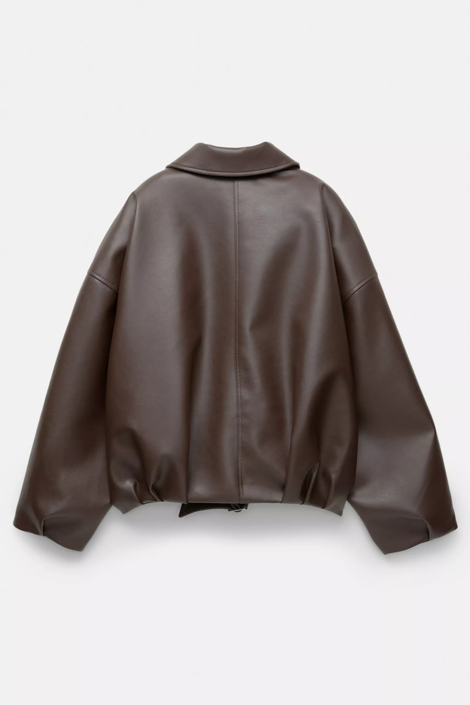 Bomber in similpelle - Marrone