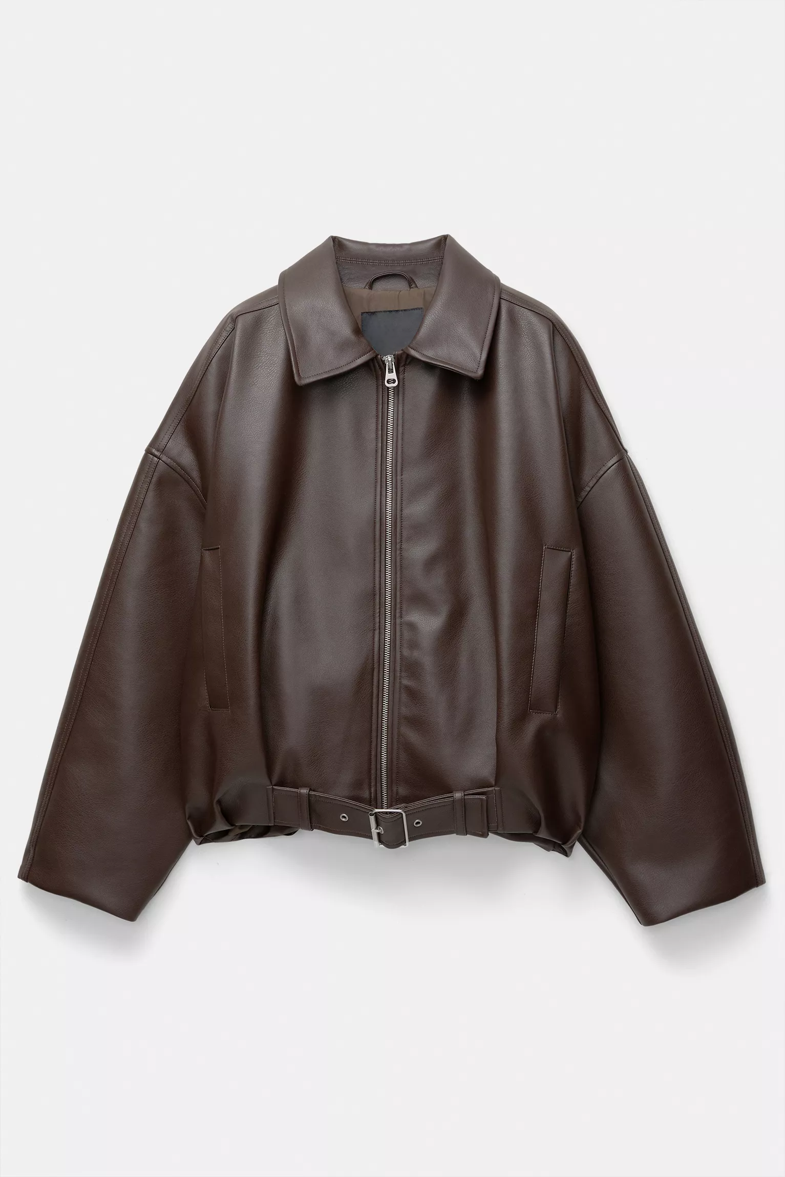 Bomber in similpelle - Marrone