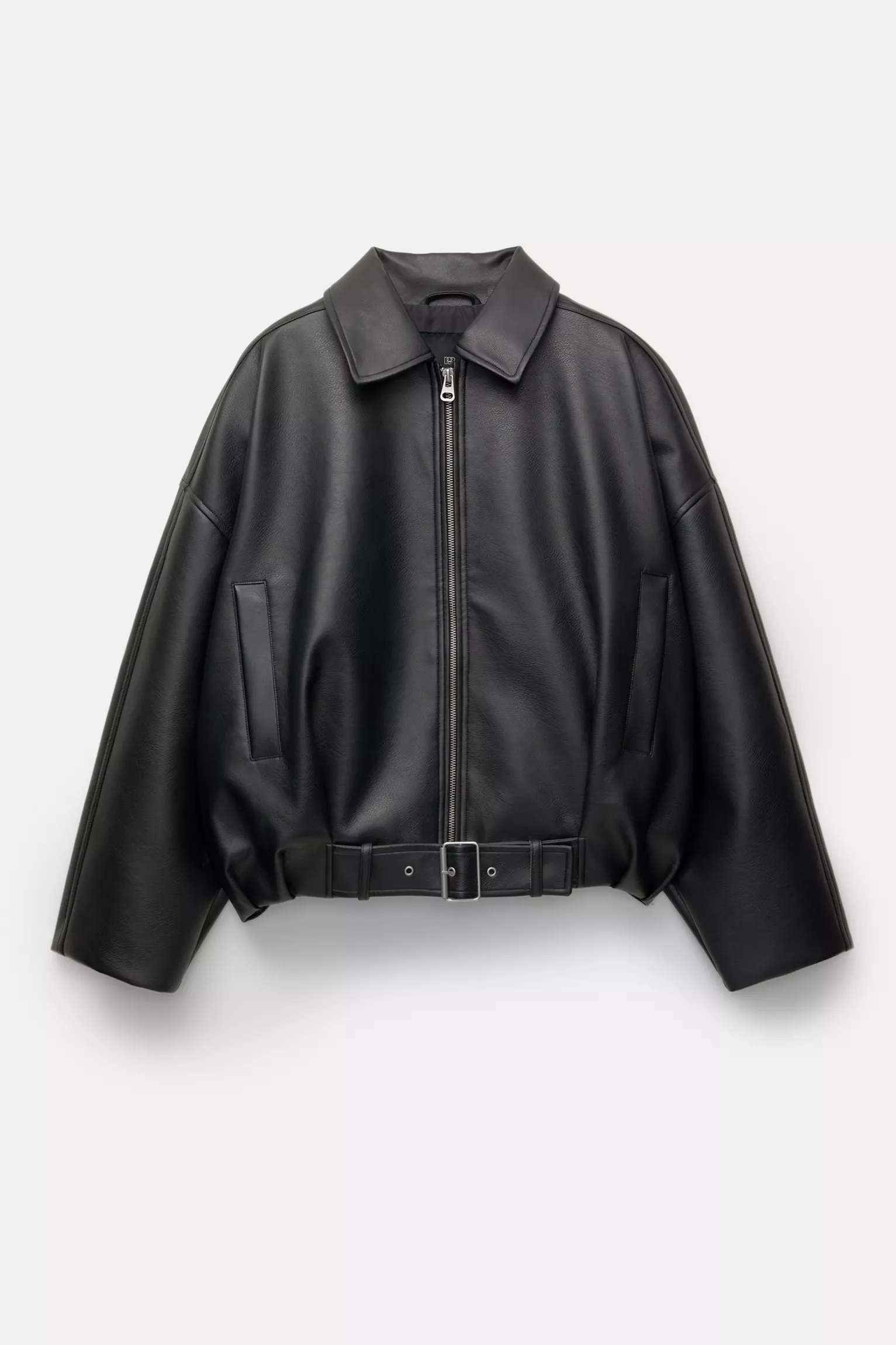 Bomber in similpelle - Nero